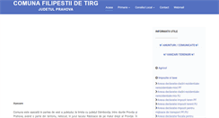 Desktop Screenshot of primariafilipestiidetarg.ro