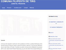 Tablet Screenshot of primariafilipestiidetarg.ro